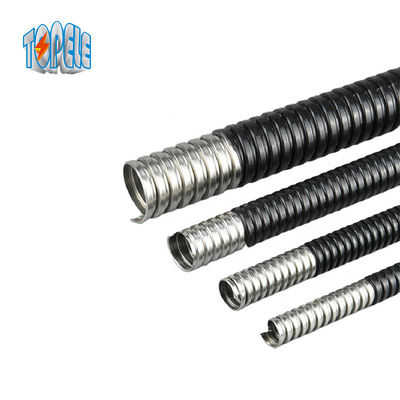 کابل الکتریکی فولاد گالوانیزه Ip65 لوله فلزی انعطاف پذیر PVC پوشانده شده