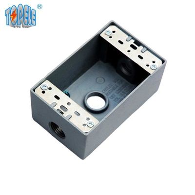 UL فهرست شده 4x2 آلومینیوم یک گروه ضد آب و هوا جعبه خروجی خاکستری
