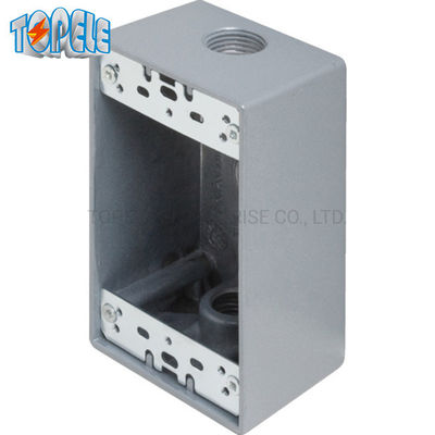 UL فهرست شده 4x2 آلومینیوم یک گروه ضد آب و هوا جعبه خروجی خاکستری