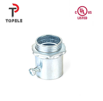 آلومینیوم / زنک ریخته شده / فولاد زینک پوشش داده شده EMT کانکتور UL 1/2 &quot;-4&quot; اندازه