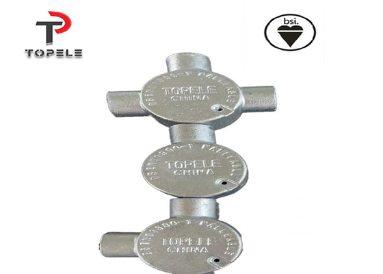 جعبه اتصال دایره ای الکتریکی گالوانیزه 20mm 25mm آهن نرم 3 راه گرم