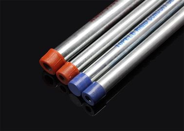 BS 4568 / BS 31 لوله هارد دیپ گالوانیزه شده فلزی با انتهای پیچ خورده و کاپ