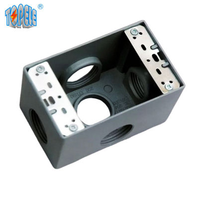 UL فهرست شده 4x2 آلومینیوم یک گروه ضد آب و هوا جعبه خروجی خاکستری